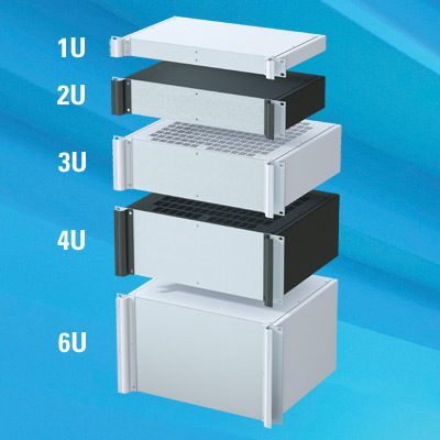 COMBIMET rack cases are now available in sizes from 1U to 6U