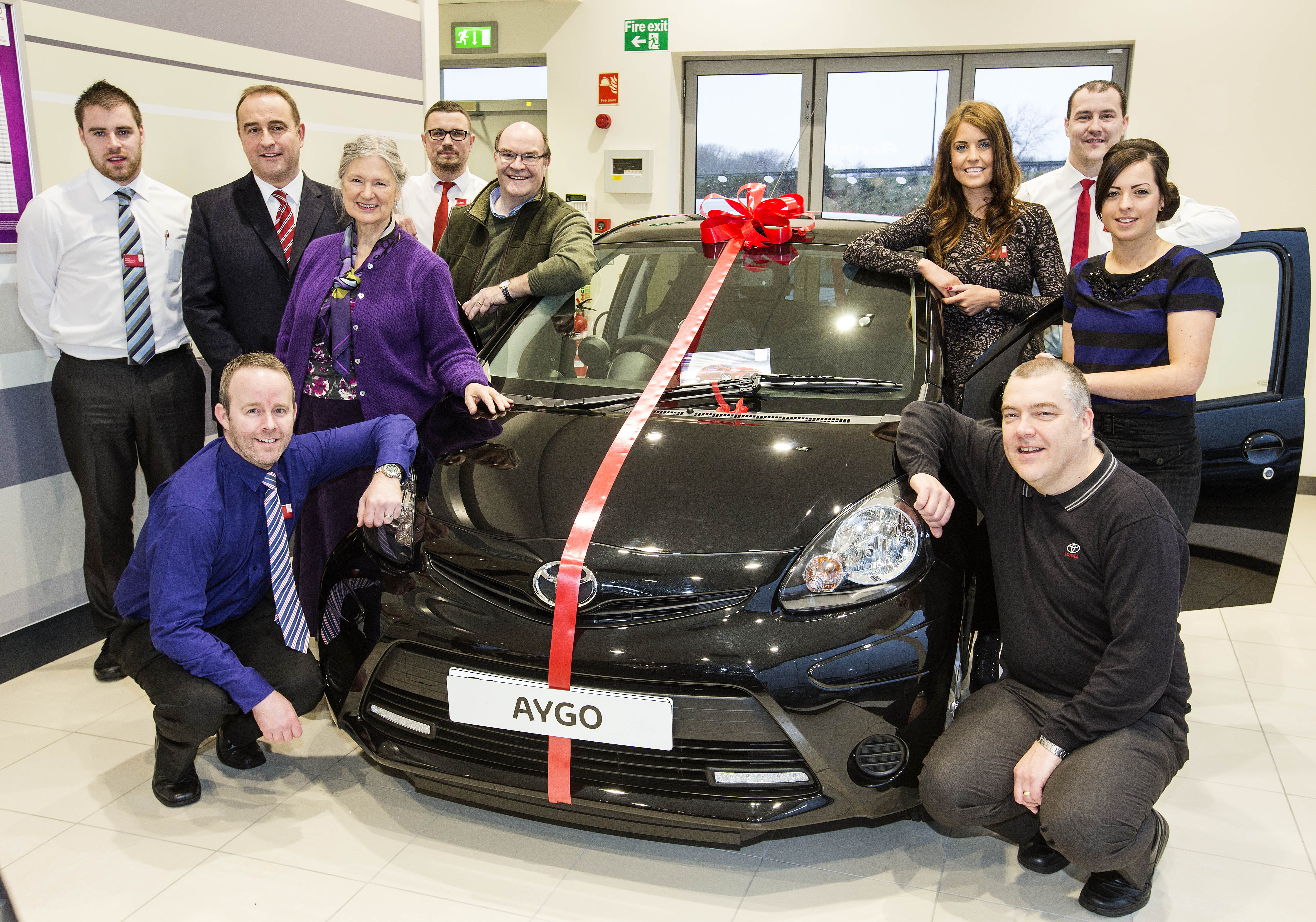 Macrae & Dick Toyota team with Mr and Mrs Campbell