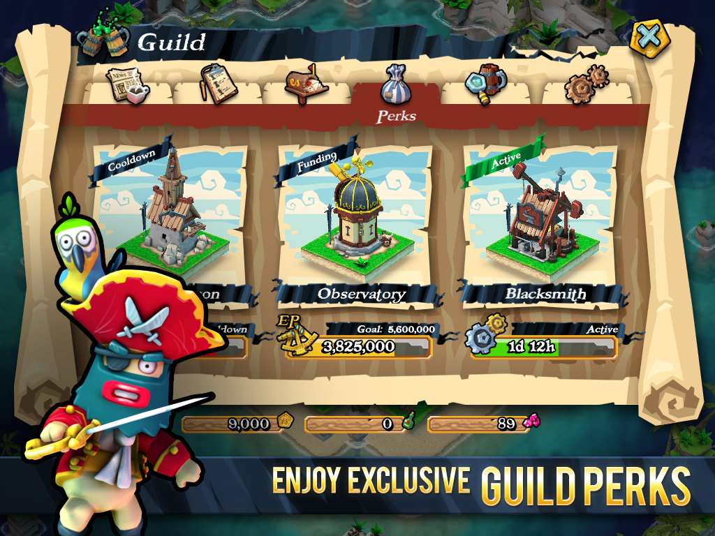 Join a Guild and enjoy exclusive Guild Perks