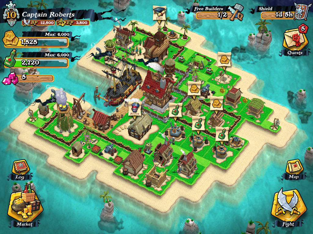 Build beautifully detailed 3D pirate islands