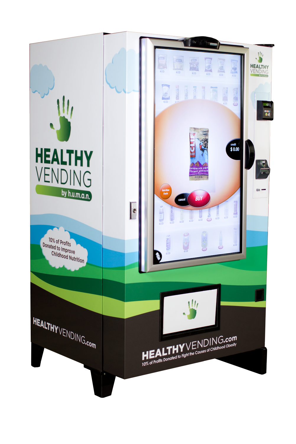 "The HUMAN Touch" is an innovative 46" healthy vending touch screen
