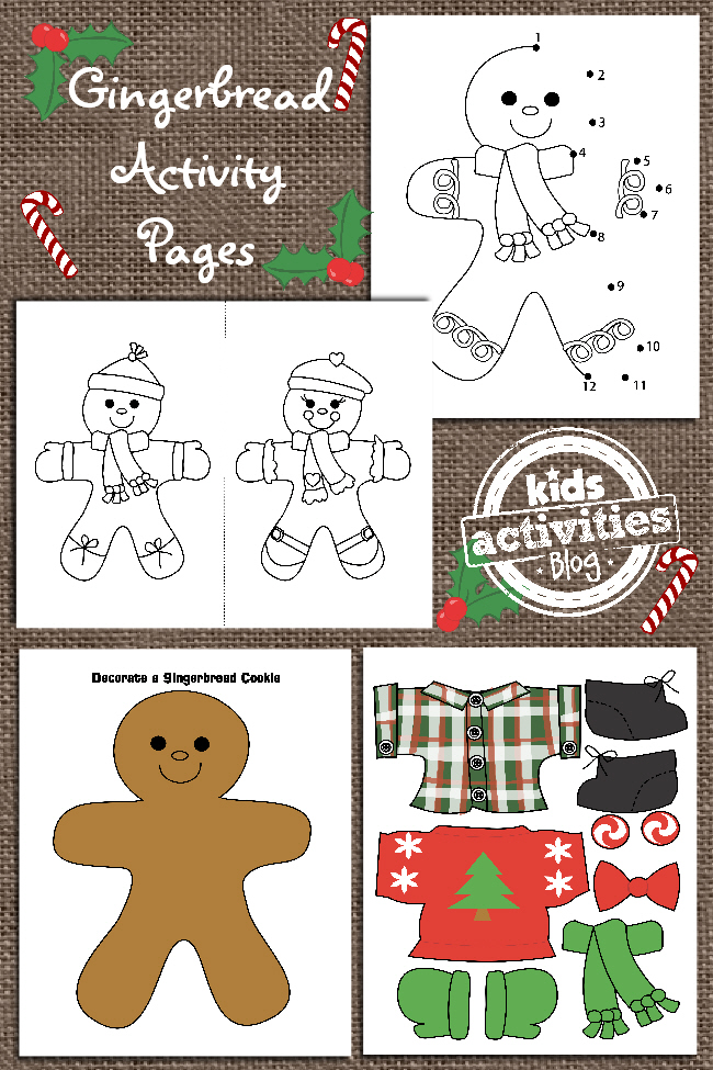 gingerbread activity pages