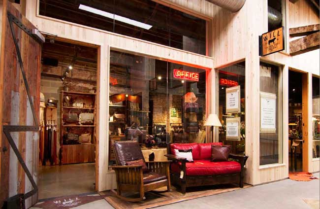 WILL Leather Goods build out at Union Way in Portland, Oregon
