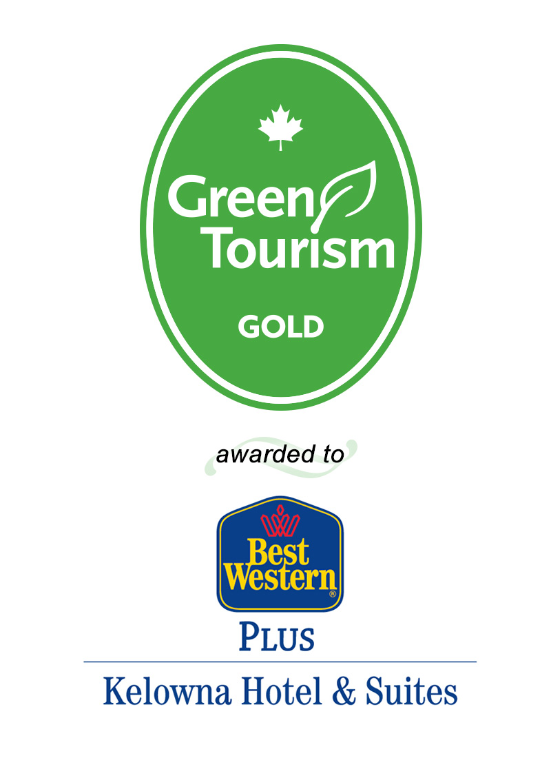 Green Tourism Gold awarded to the Best Western Kelowna Hotel