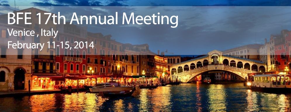 BFE 17th Annual Meeting - Venice, Italy