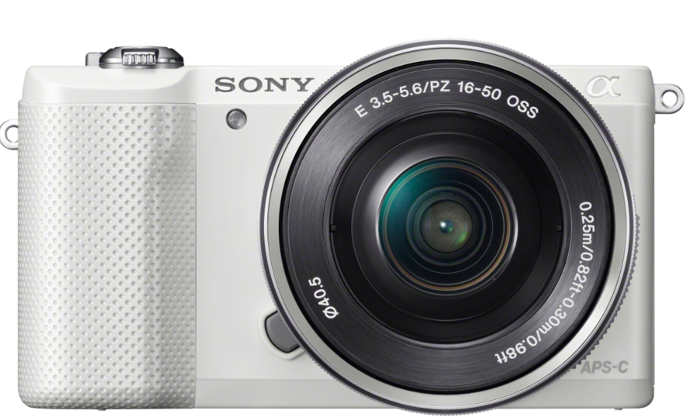 Sony a5000 Mirrorless Digital Camera with SELP1650 Lens - White