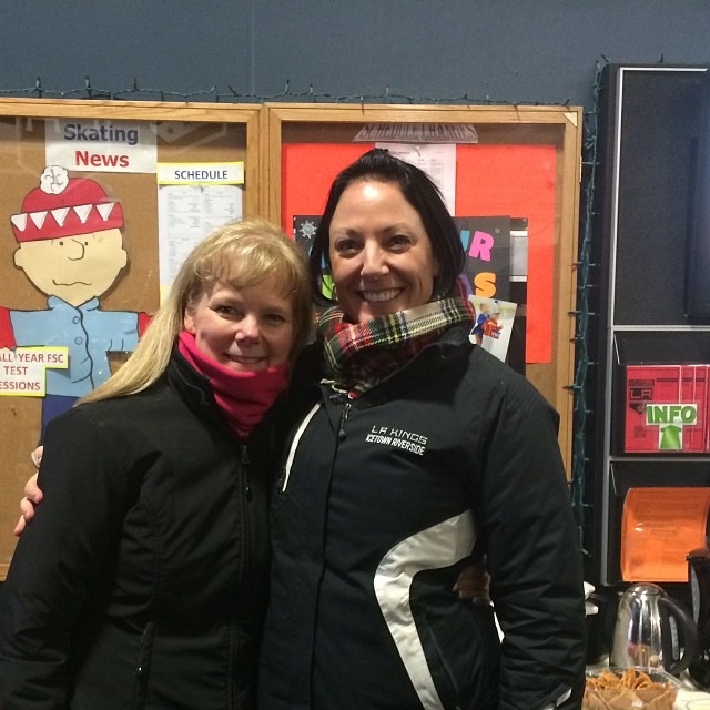 Coach Tammy Gambill & one of Icetown's Figure Skating Directors Monica Viola