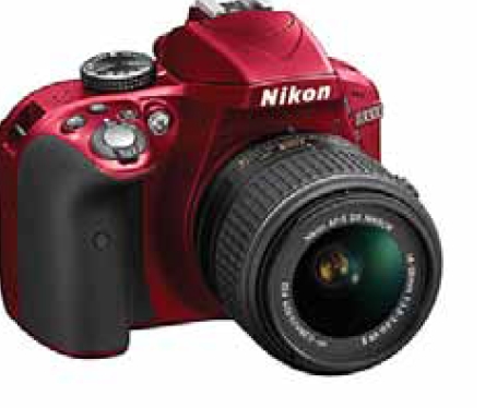 Nikon D3300 DSLR Camera Red with 18-55mm Lens