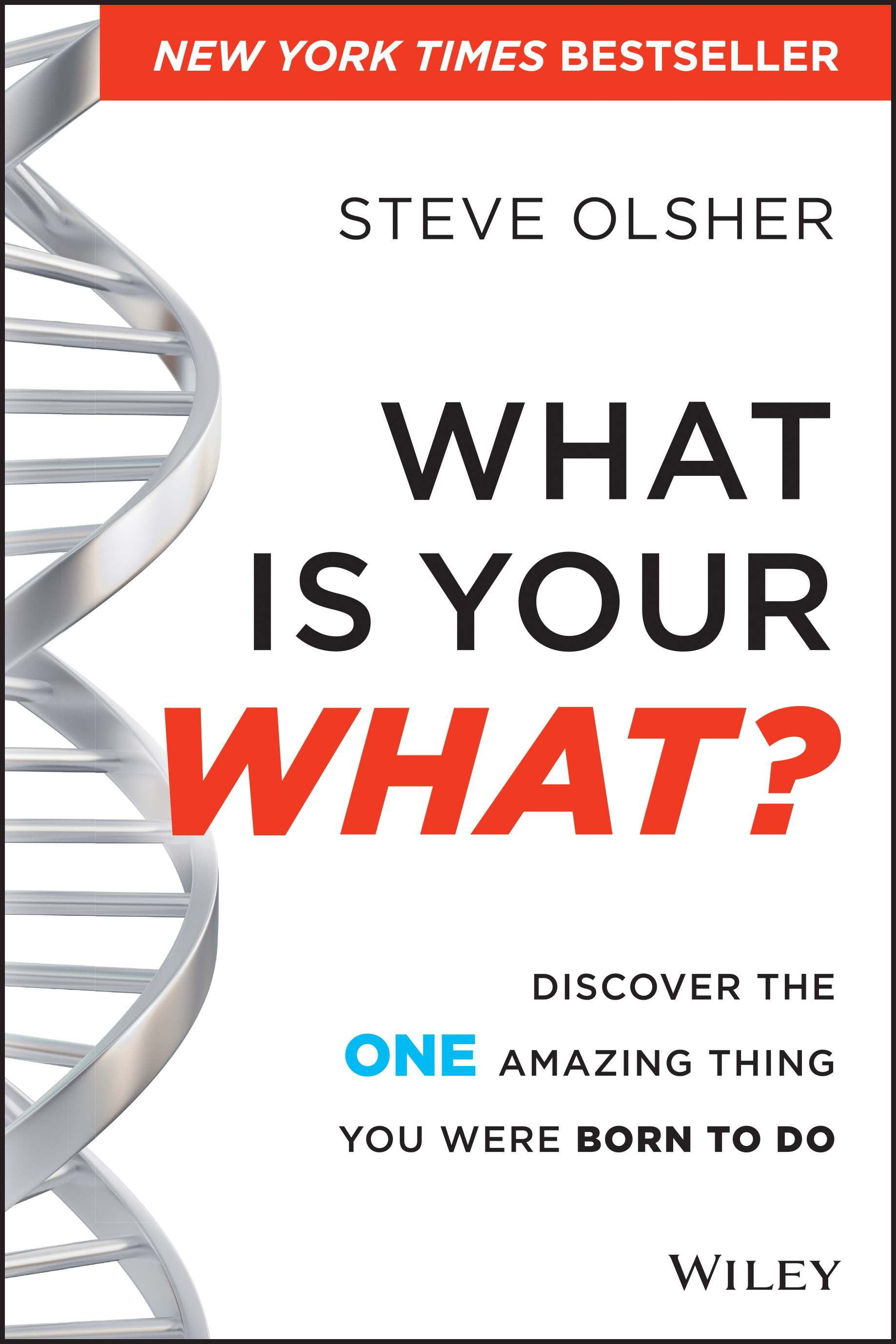 New York Times bestseller, What Is Your WHAT? Discover The ONE Amazing Thing You Were Born To Do