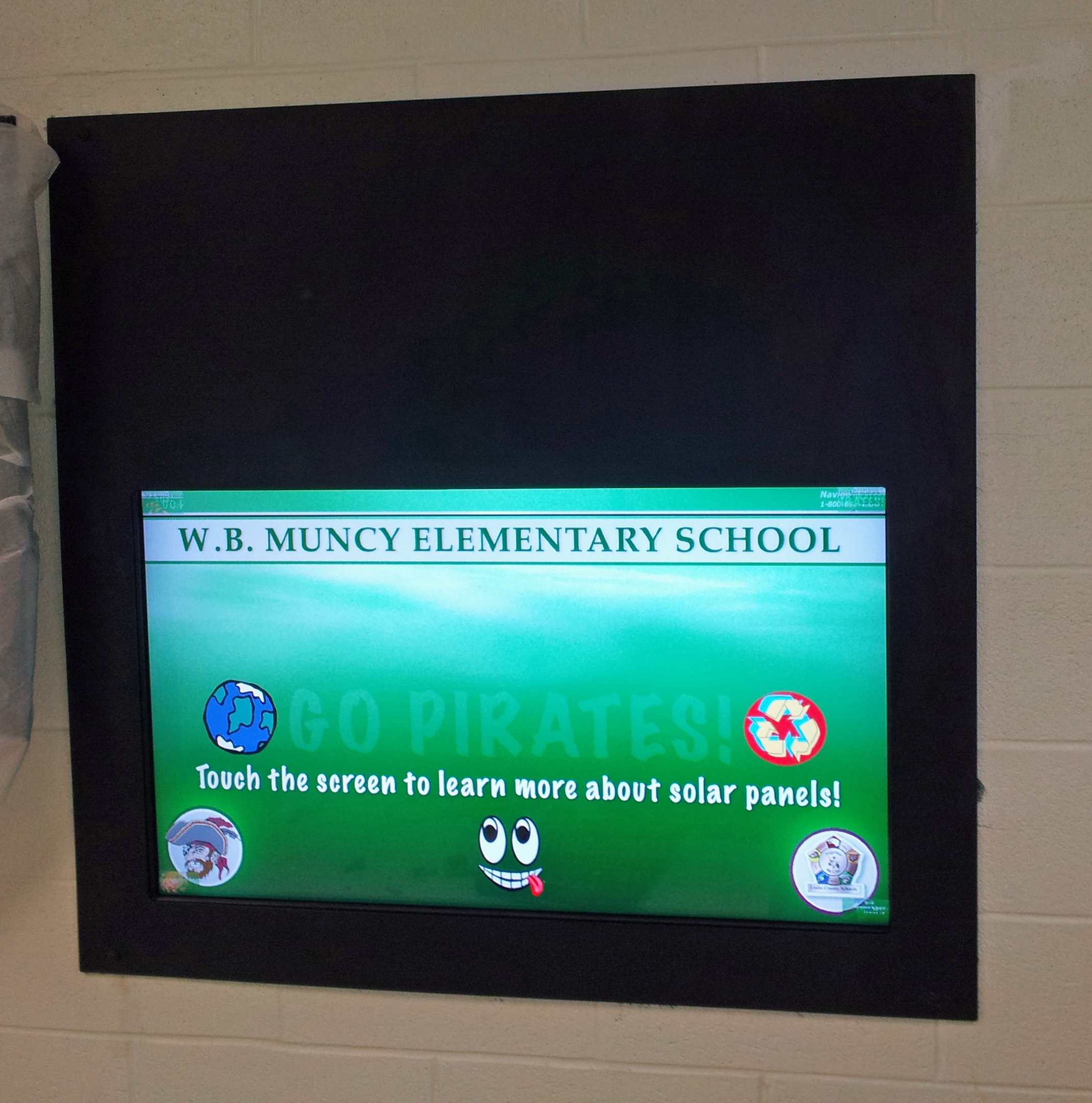Students, faculty, parents & visitors can monitor energy use at the school