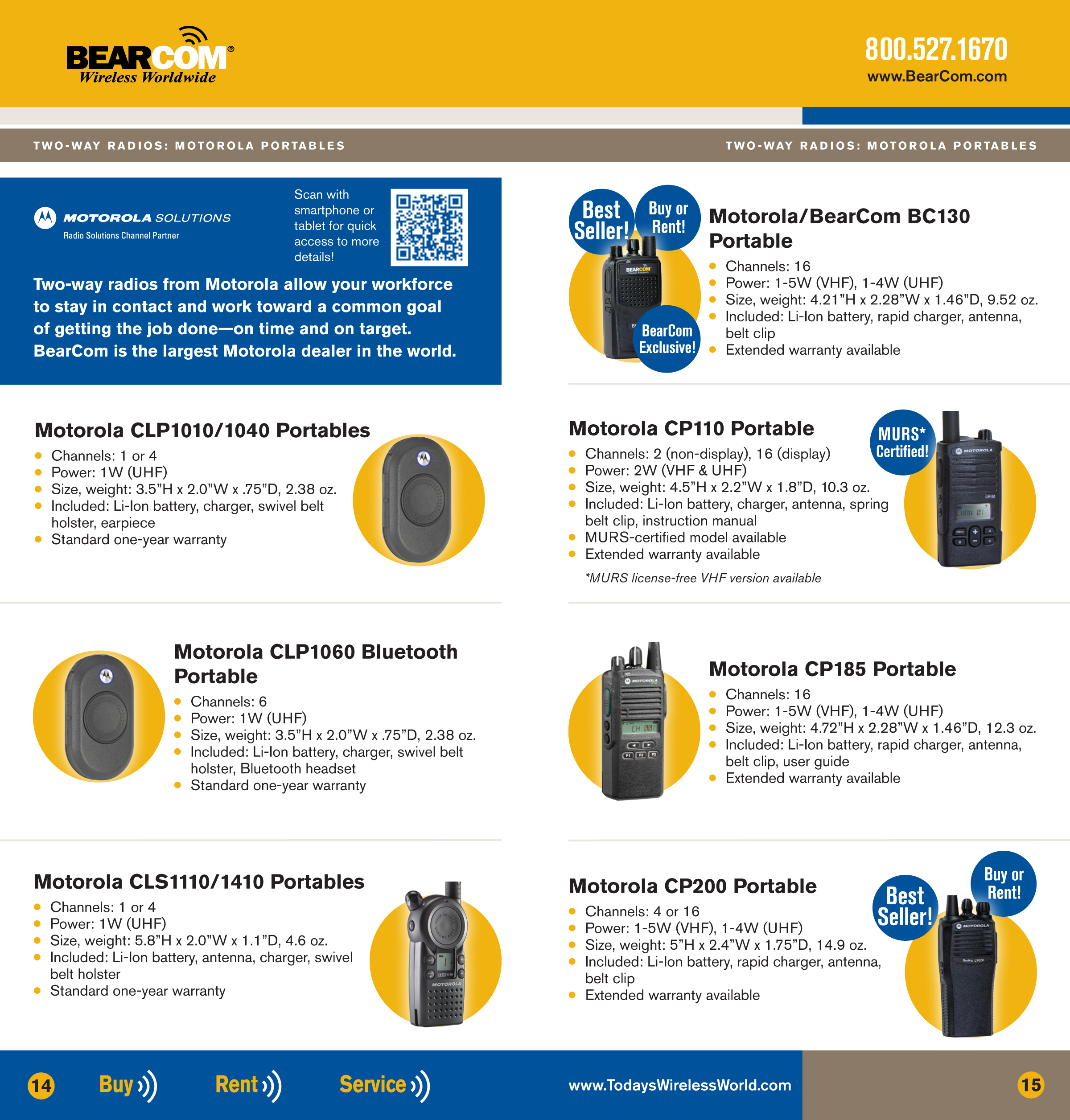 The BearCom Wireless Products, Services & Solutions Guide includes an update on the latest developments in digital two-way radios.