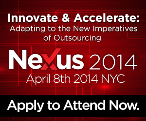 Nexus 2014:Innovate and Accelerate: Adapting to the New Imperatives of Outsourcing