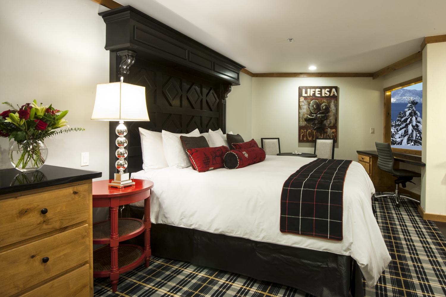 The Landing Resort & Spa guest rooms offer private decks with Lake Tahoe views.