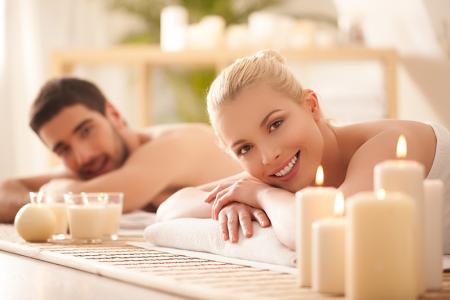 A couple’s treatment at the new Spa at The Landing is included with the Celebration package.