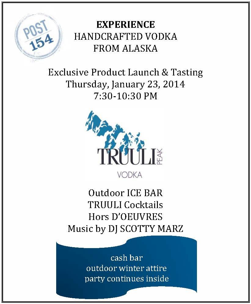 Truuli Peak Vodka Release Event at Post 154, Westport CT