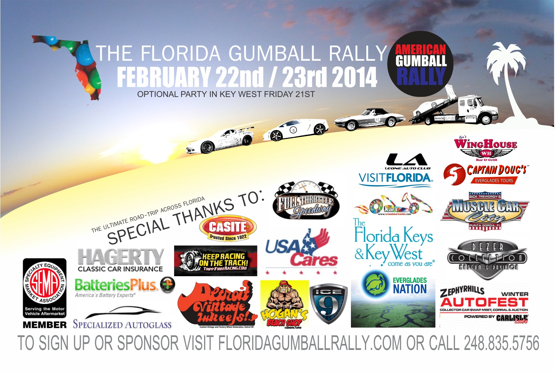 Florida Gumball Rally 2014 Flyers side A