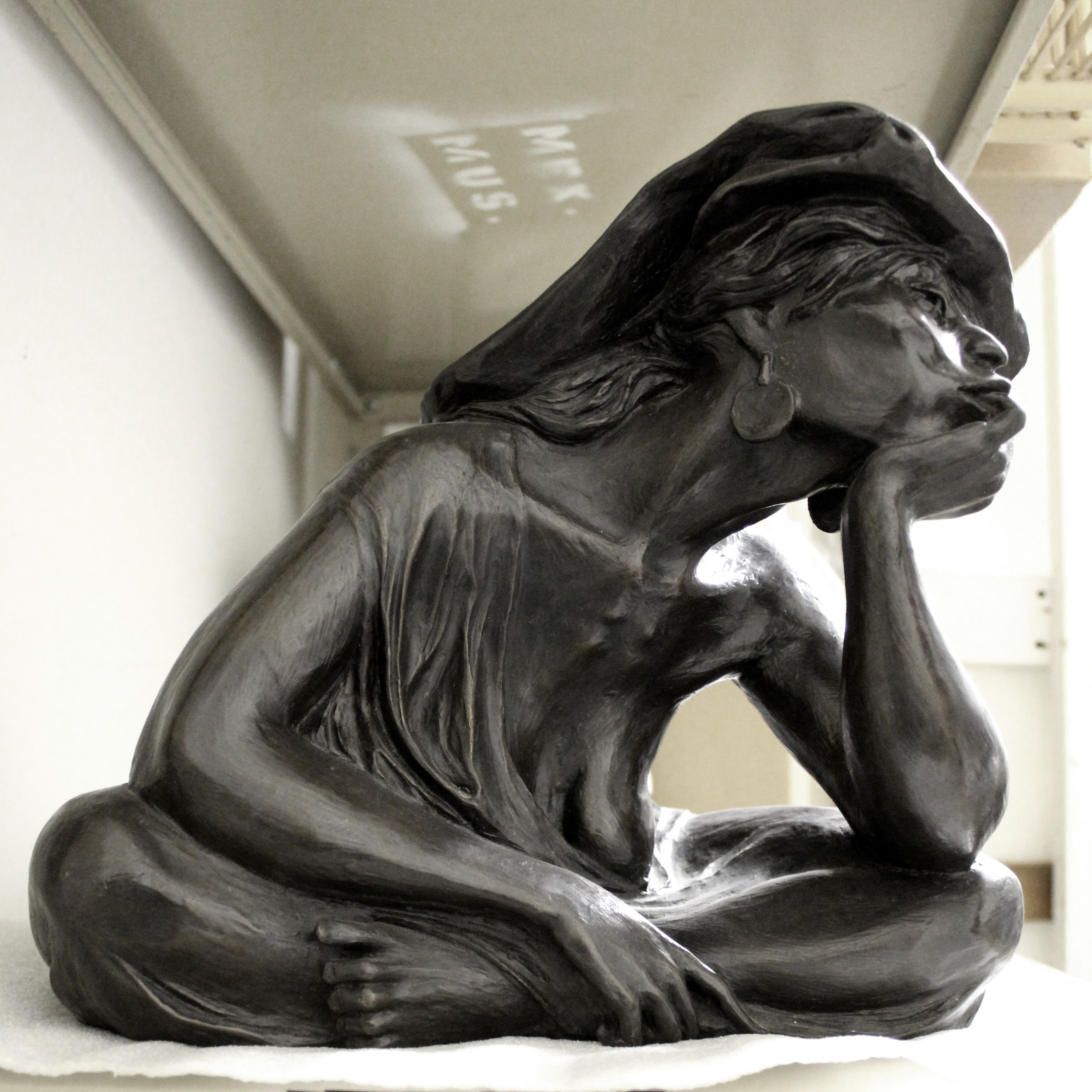 La Pensativa (The Thinker), c. 1979 (above) is one of the bronze works that is part of ¡Escultura!, and will be on display at USF from Feb. 3-Dec. 12. This exhibition is FREE and open to all.