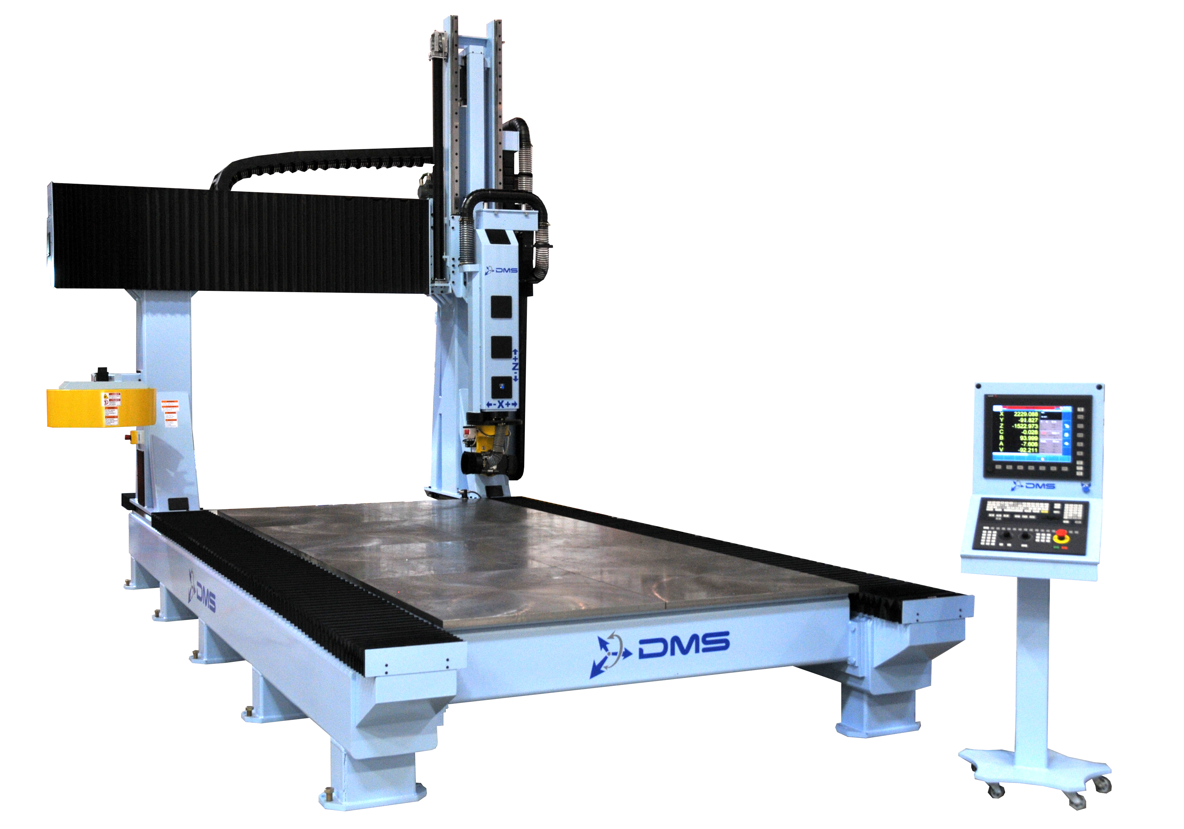 DMS 5 Axis Moving Table CNC Router