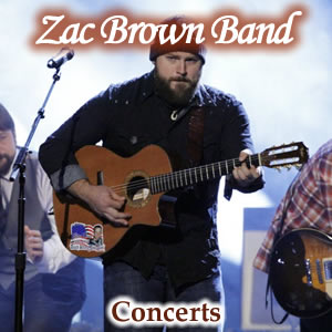 Zac Brown Band Concert Tickets Including Las Vegas