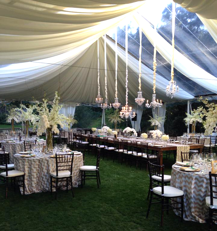 Clear & White Top Tent