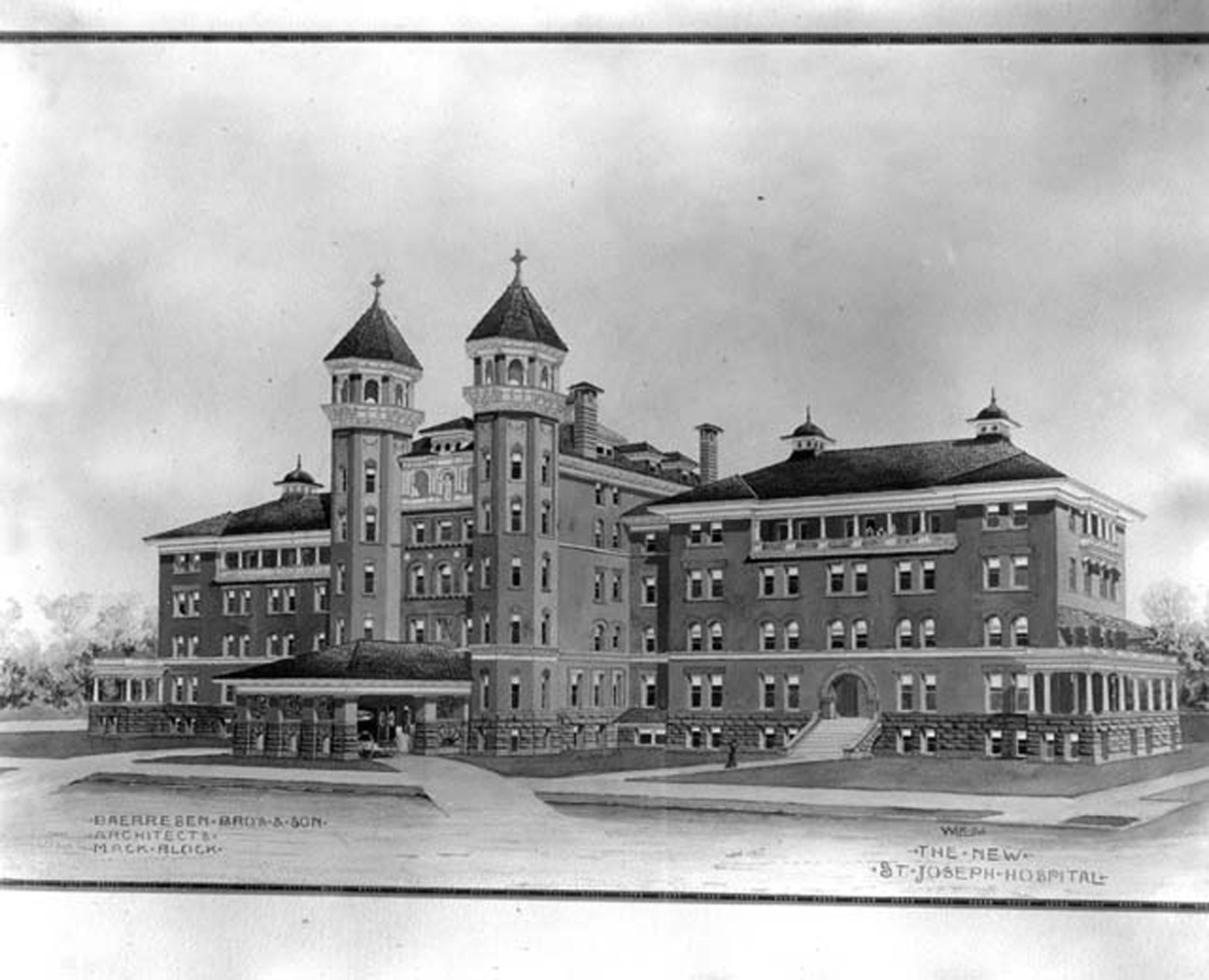 Original construct of St. Joseph Hospital
