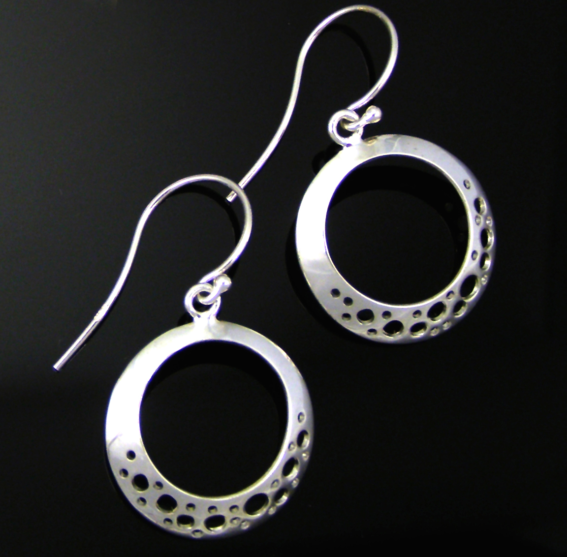 Sterling Silver Bubble Hoop Earring by Jason McLeod