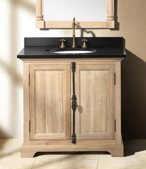 James Martin Solid Wood 35.5 Inch Single Cabinet Natural Oak 238-103-5221