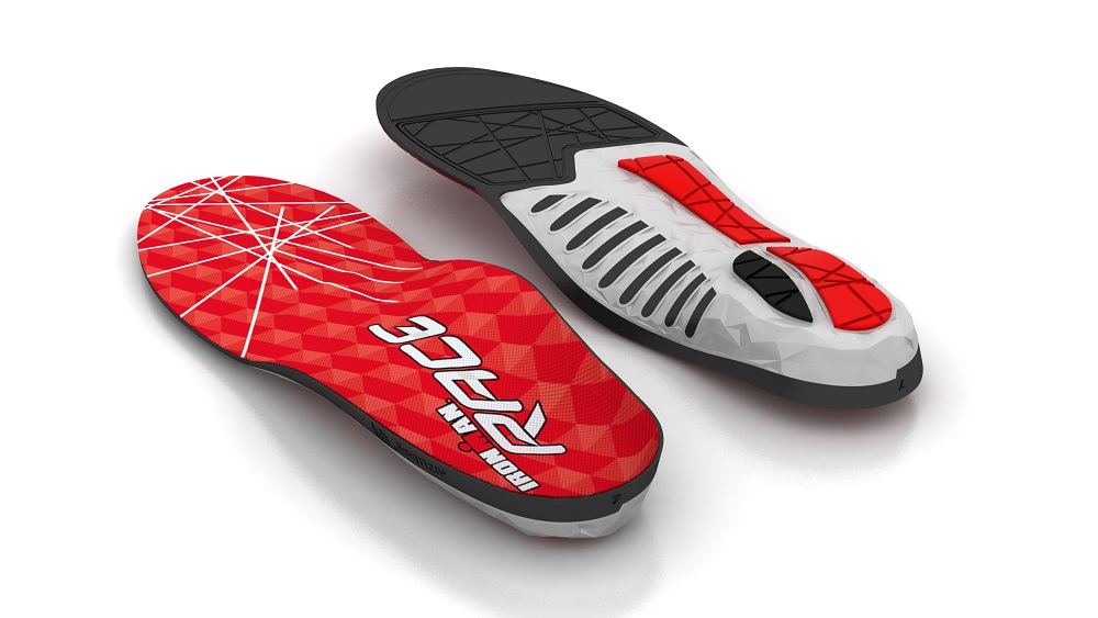 IRONMAN RACE insoles are lightweight with a flexible arch for race day.