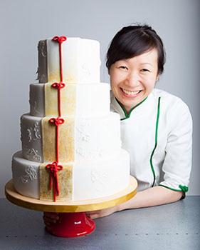 Judy Lai, Owner of Silk Cakes, with one of her delicious creations