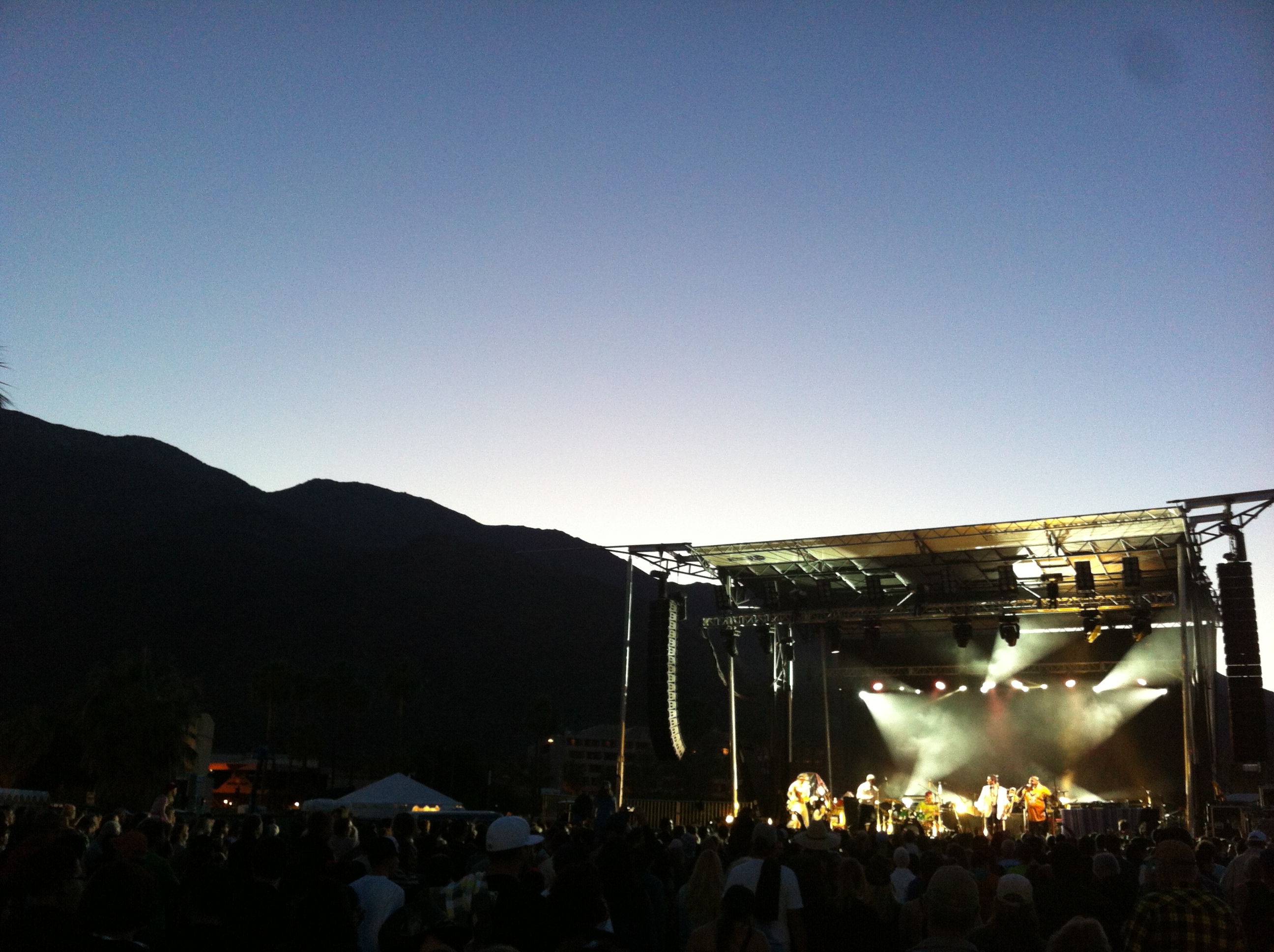 Tachevah Stage at Dusk in Palm Springs