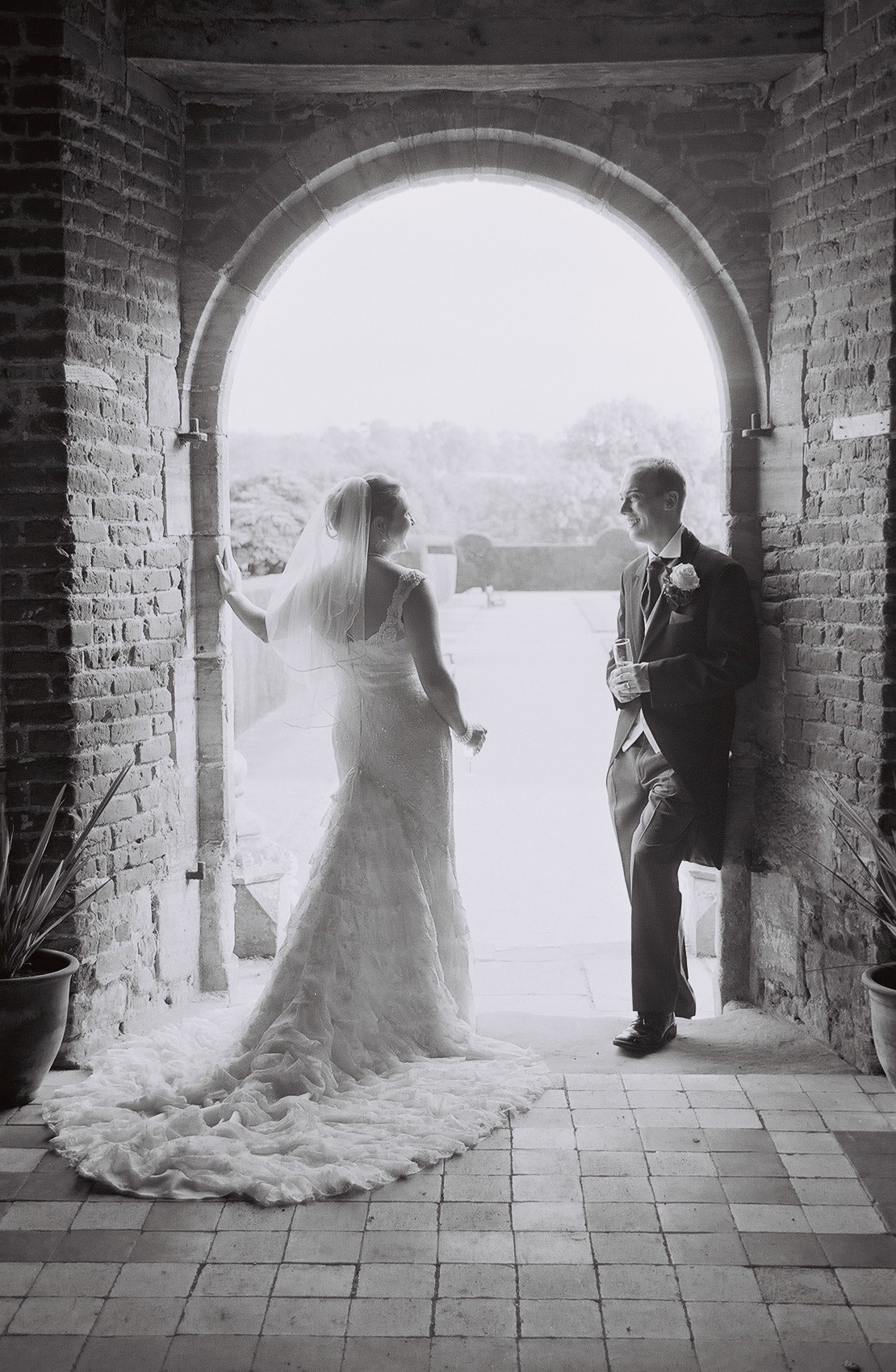 Bride and Groom at Penshurst Place