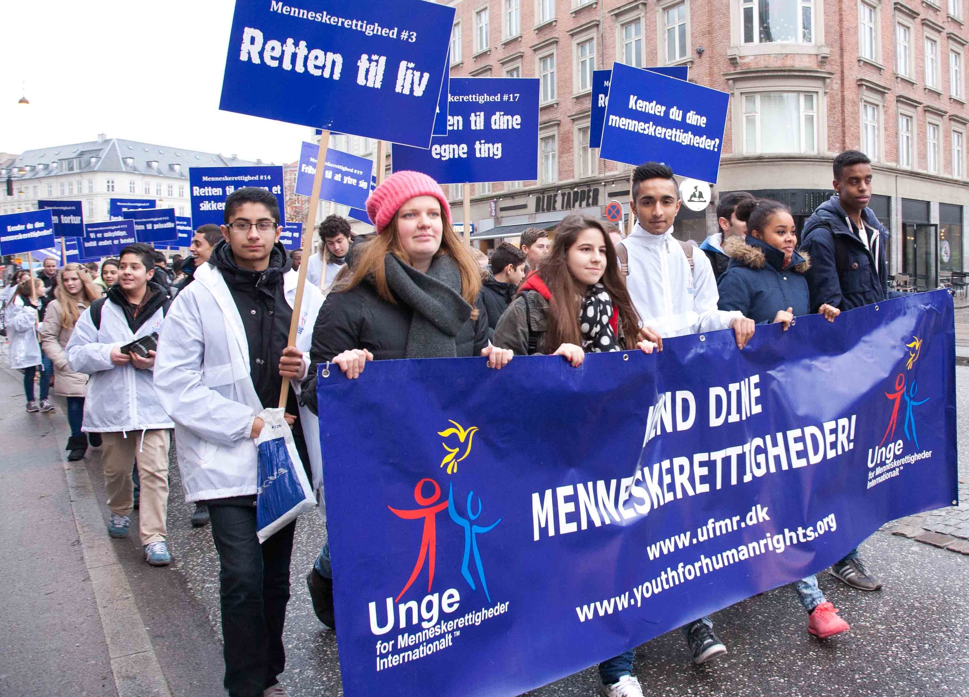 Copenhagen youth joined in the city’s fifth annual Walk for Human Rights in December 2013 to celebrate the 65th anniversary of the Universal Declaration on Human Rights
