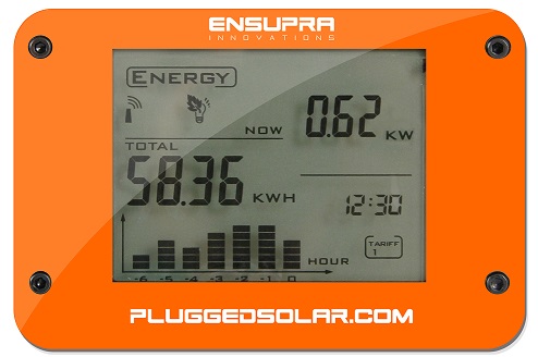 Solar Power Wireless Monitor with the PluggedSolar Kit