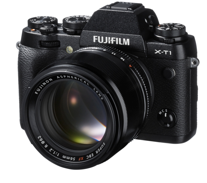 Fujifilm X-T1 Mirrorless Digital Camera with 56mm Lens