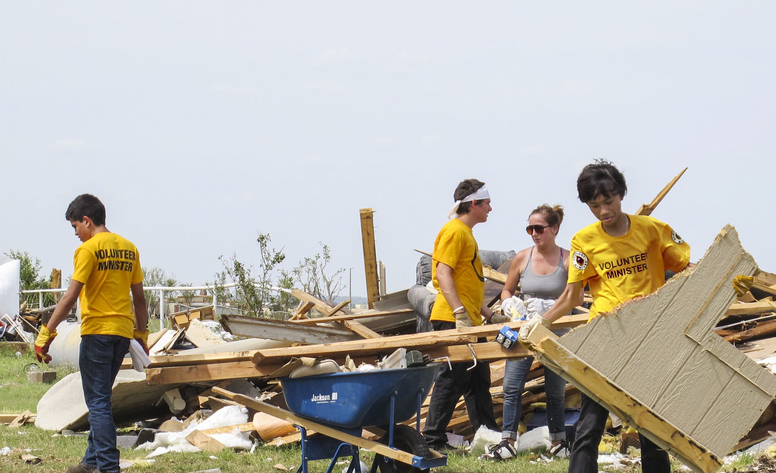 Scientology Volunteer Ministers helped with the cleanup after the May 2013 tornado devastated Shawnee, Oklahoma.