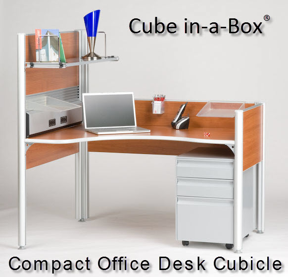 Cube in-a-Box Compact Office Desk, Cubicle