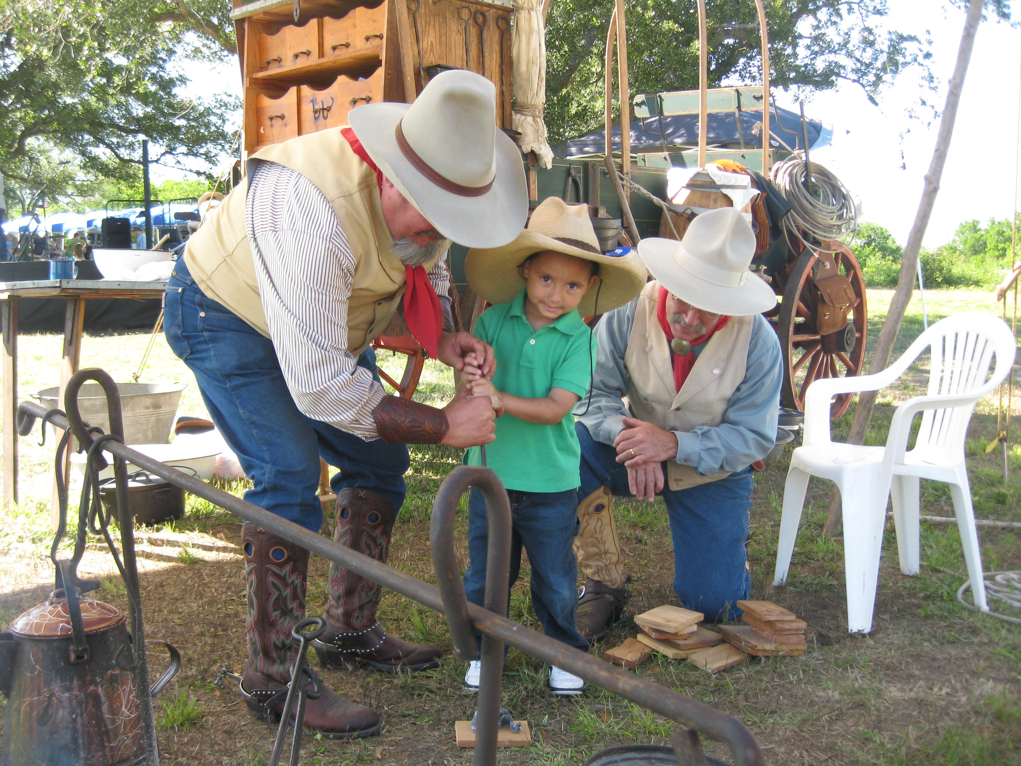 San Jacinto Day Festival - chuck wagon for kids entertainment