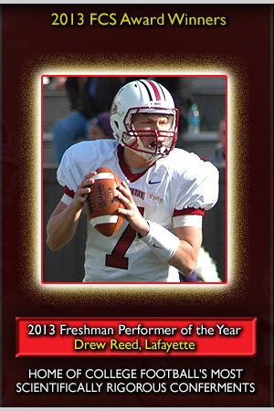 Drew Reed - 2013 CFPA FCS National Freshman of the Year