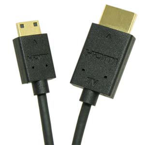 15ft HDMI Male to Mini (C) RedMere Slim Cable 36AWG 3D 4K