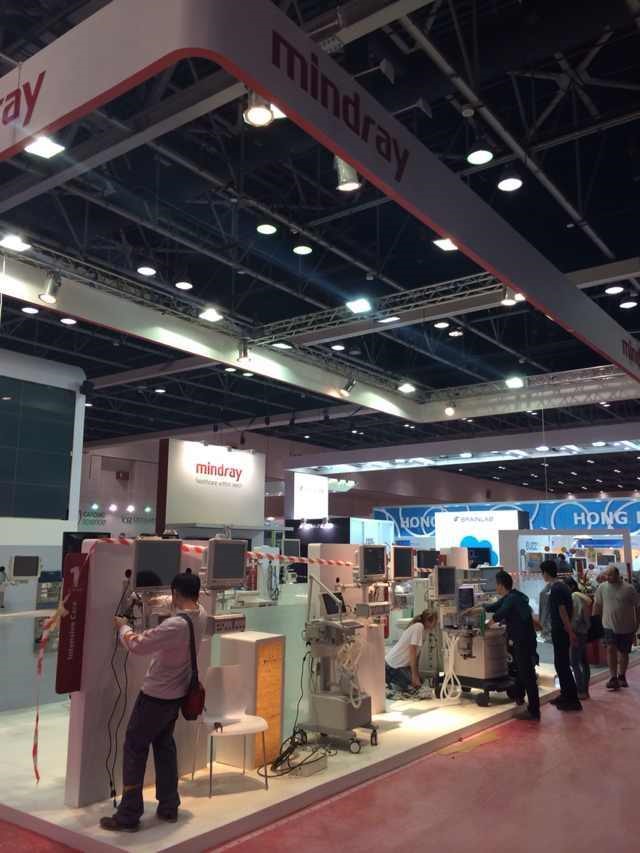 Mindray International stand at Arab Health Expo in January 2014