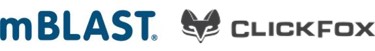 mBLAST and ClickFox logos