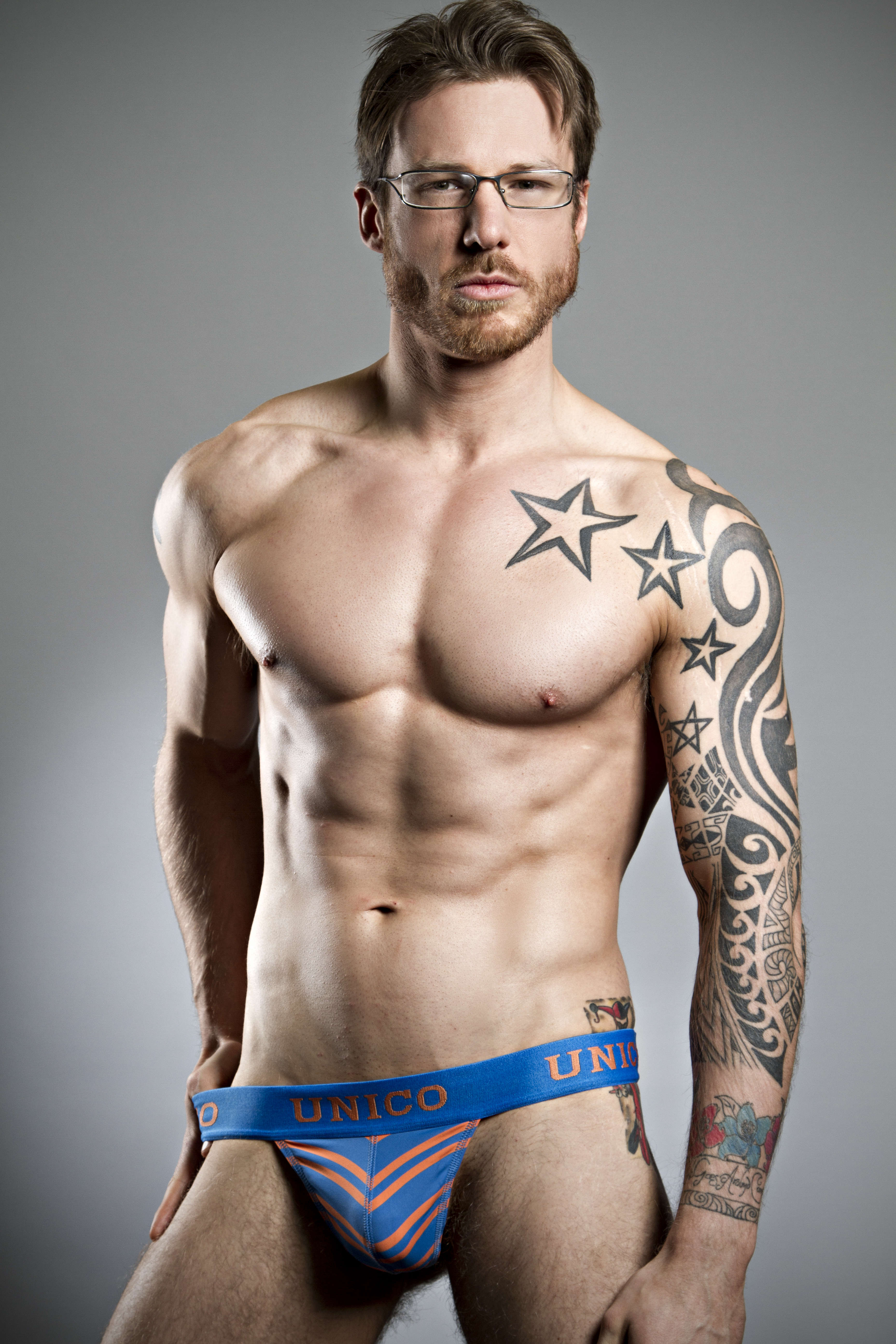 Mr Gay UK Stuart Hatton in new Mundo Unico from the latest Deadgoodundies shoot.