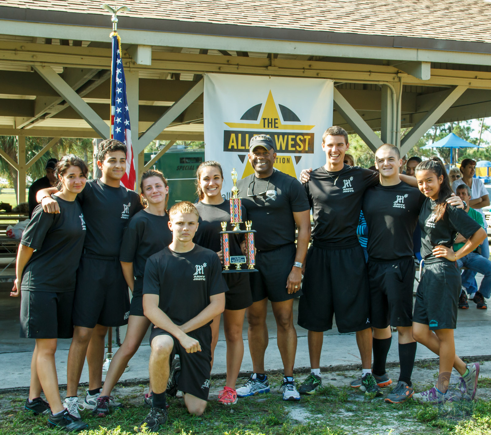 First Place Winning Team with Lt. Col Allen West