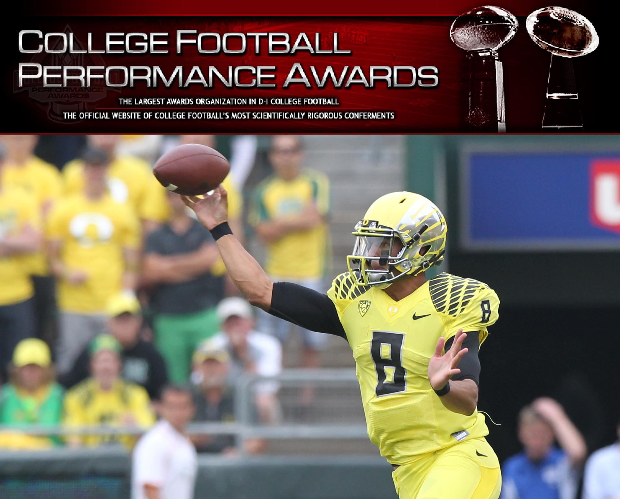 Marcus Mariota - 2013 CFPA Quarterback Trophy