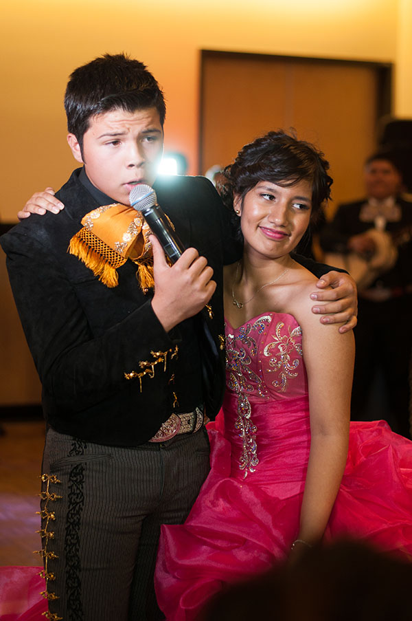 Singer Leonardo Aguilar and Frida Lagunas