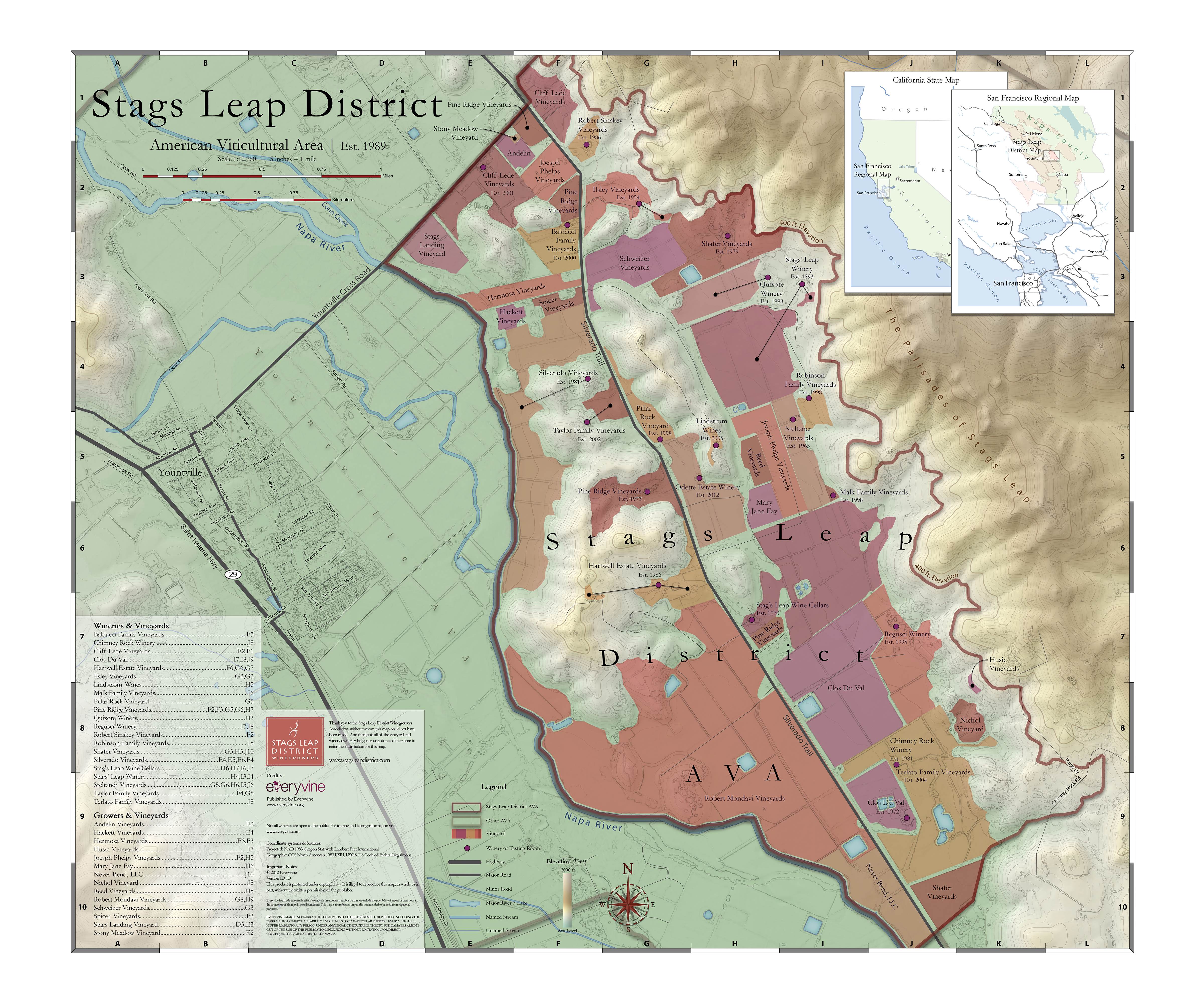 Stags Leap District was the first sub-AVA to be defined completely by soil, climate and natural barriers.