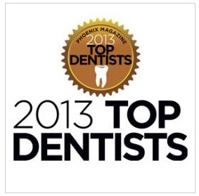 Voted Top Dentists 2013 by Phoenix Magazine