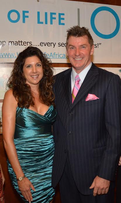Wells of Life founder Nick Jordan and Board Member Michelle Yegsigian, are all smiles at the October 2013 Fundraiser Gala in Mission Viejo