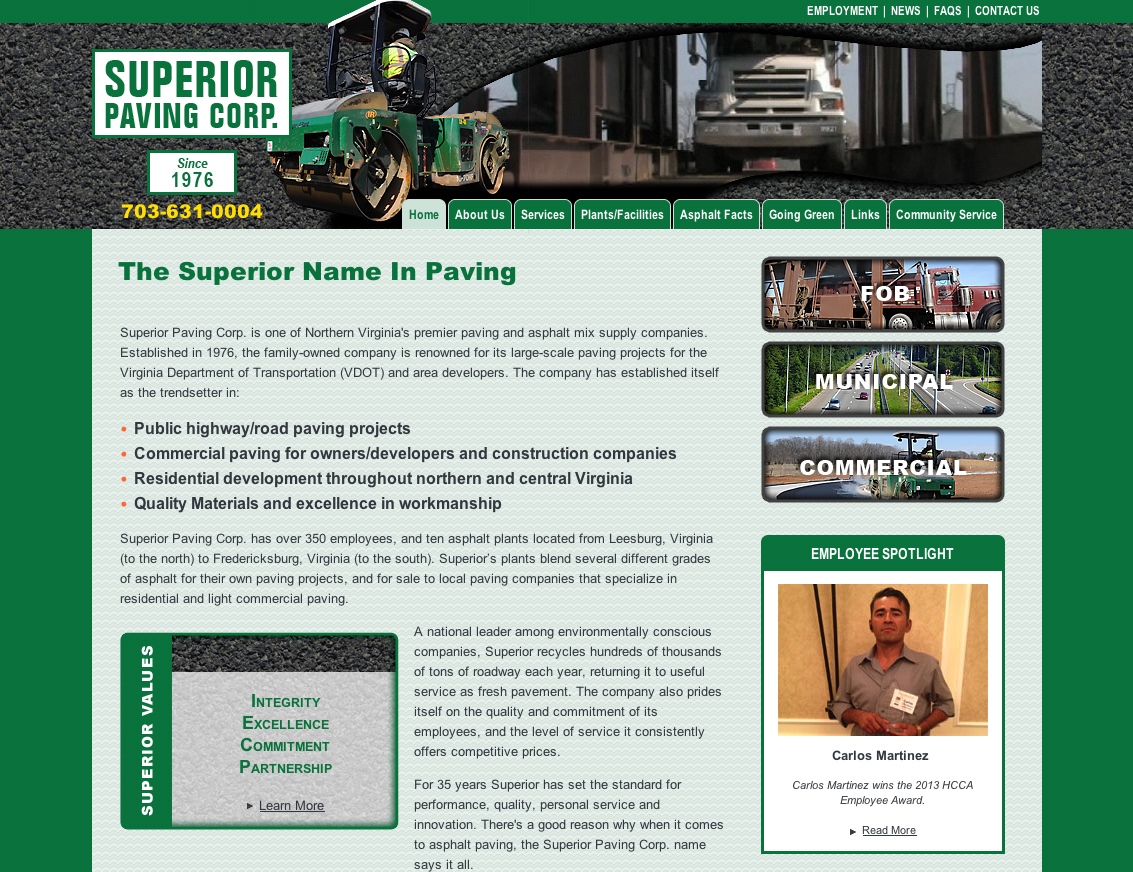 Superior Paving Website