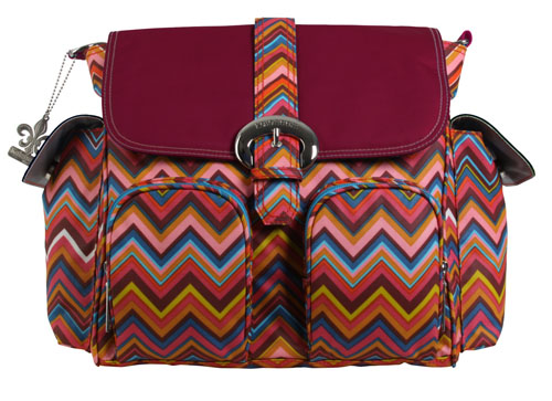 Kalencom's Double Duty Bag, Matte Coated in Multicolored Zig Zag